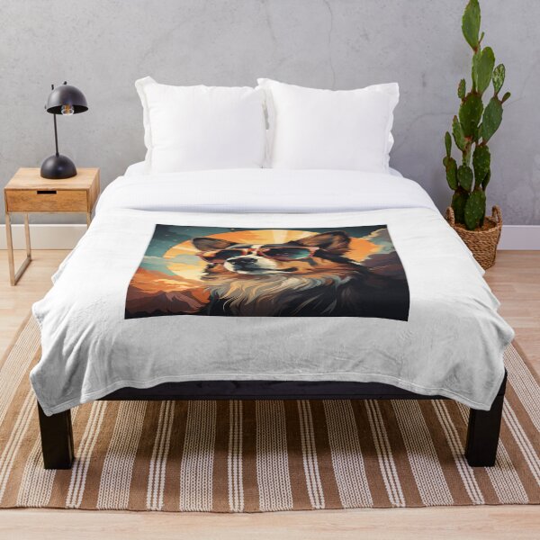 Item preview, Corgi Dog in Retro Style designed and sold by Artful-Adam.