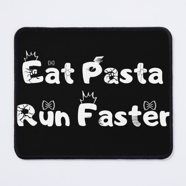 Item preview, eat pasta, run faster halloween designed and sold by DouchraaNow.