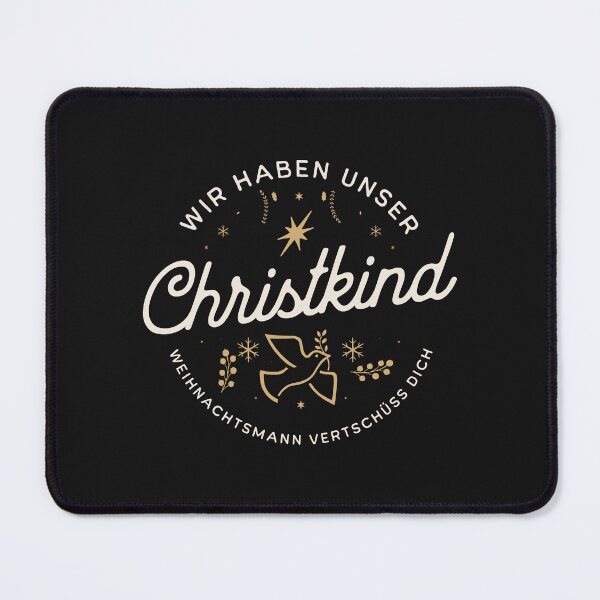 Item preview, We have our Christkind Santa Claus say goodbye, design with a funny saying in German designed and sold by Pflugart.