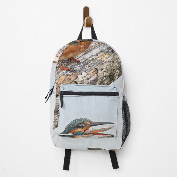 Item preview, kingfisher with a fish designed and sold by kathleenjean.