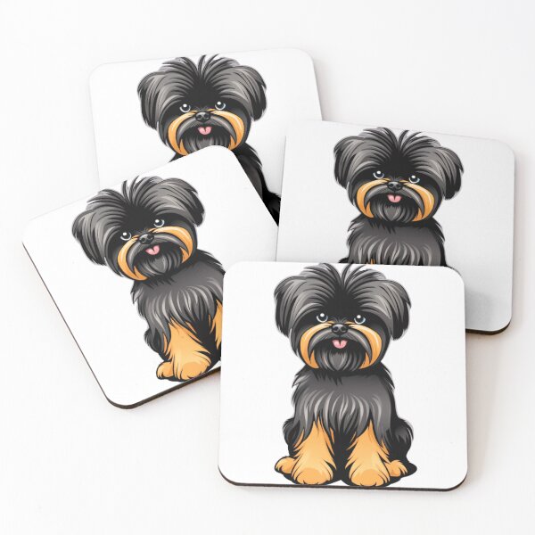 Item preview, cute affenpinscher dog designed and sold by KorArtStudio.