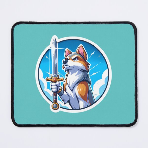 Item preview, Sword-Wielding Dog Warrior designed and sold by ZooStickerss.