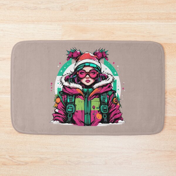 Item preview, Cyberpunk Christmas Girl designed and sold by Bratak.