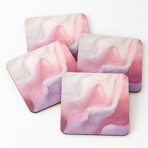 Item preview, Soft Pink Textured Abstract Wave Art designed and sold by VectorPlace.