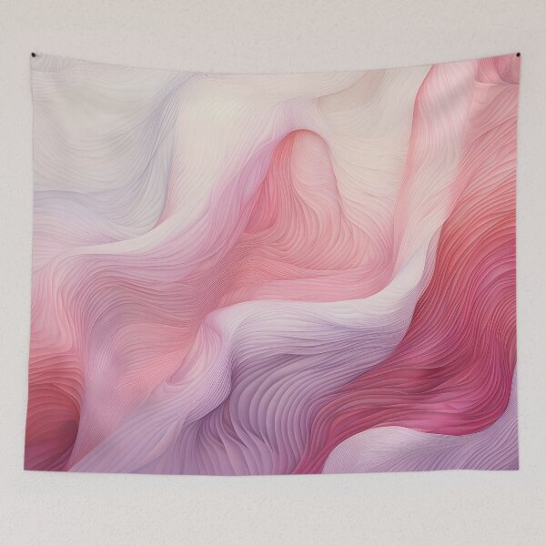 Item preview, Soft Pink Textured Abstract Wave Art designed and sold by VectorPlace.