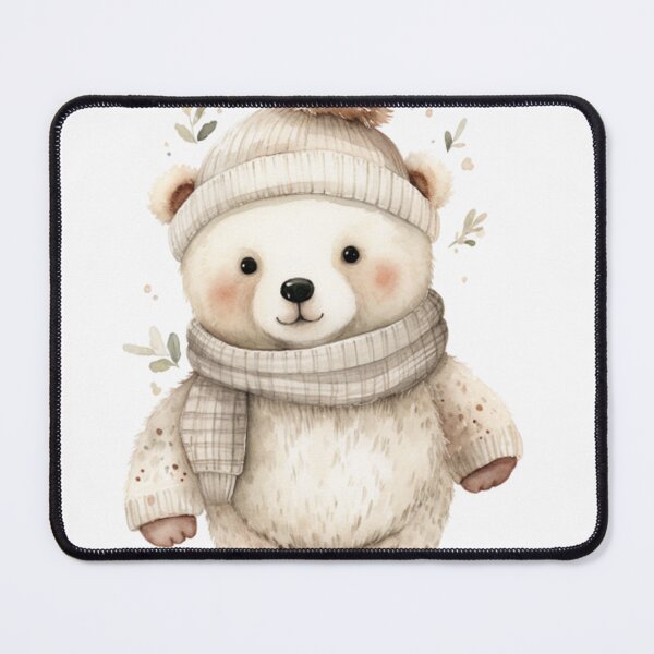 Item preview, A cute Christmas white bear designed and sold by lineblock.