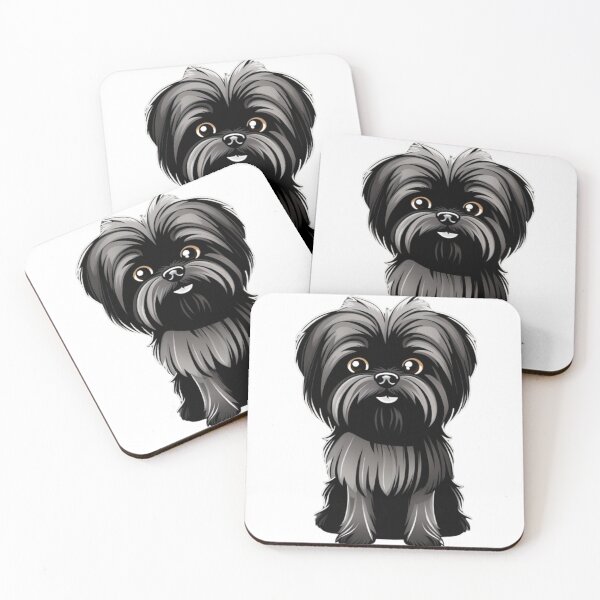 Item preview, happy affenpinscher dog designed and sold by KorArtStudio.