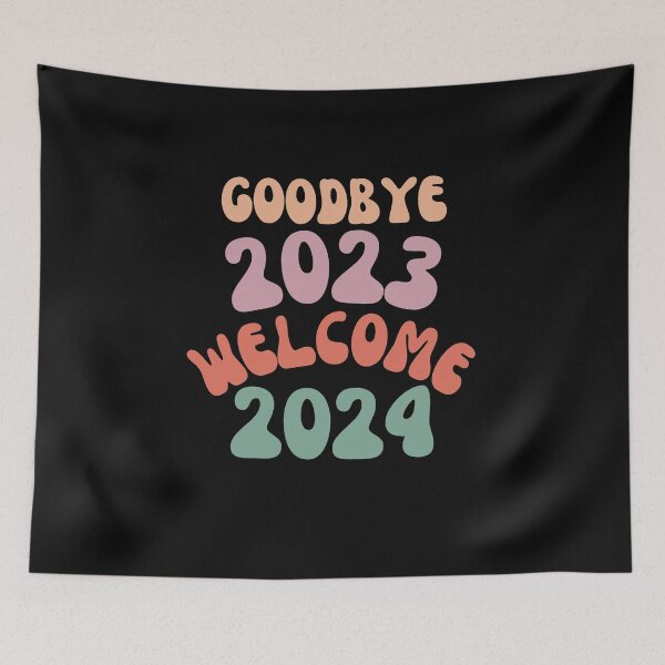Item preview, goodbye 2023 welcome 2024 designed and sold by first-shirt ⭐ ⭐ ⭐ ⭐ ⭐.