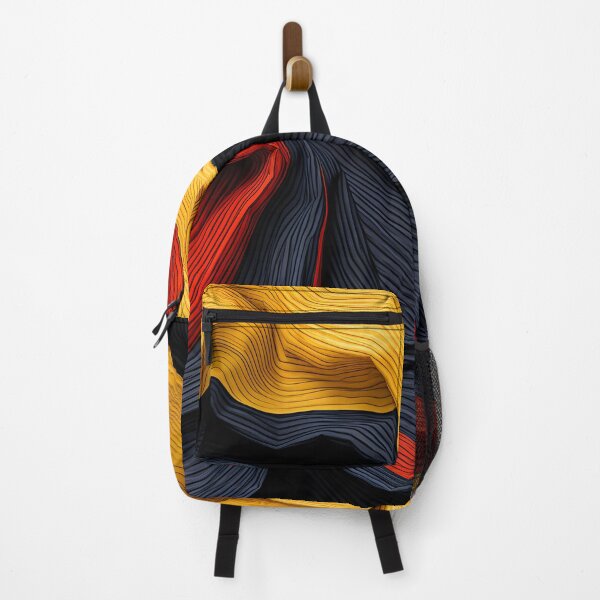 Item preview, Bold Yellow and Black Wave Artwork designed and sold by VectorPlace.