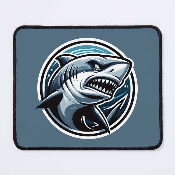 Item preview, Fierce Shark On The Hunt designed and sold by ZooStickerss.
