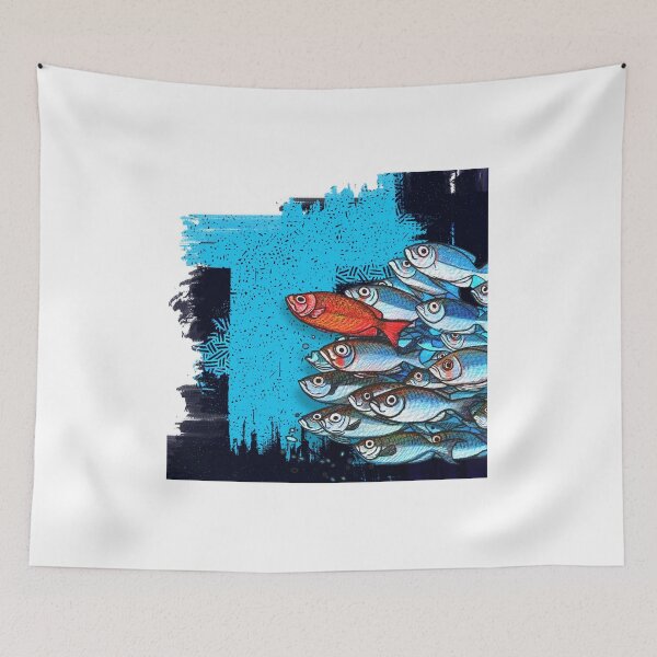 Item preview, School of fish designed and sold by Uday-kala.