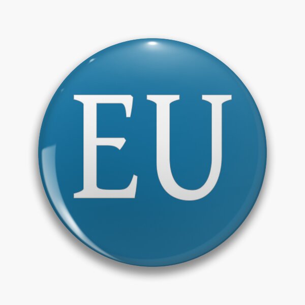 Artikelvorschau, EU-Initialen-Monogramm, elegante weiße Buchstaben entworfen und verkauft von Jeallan Designs.