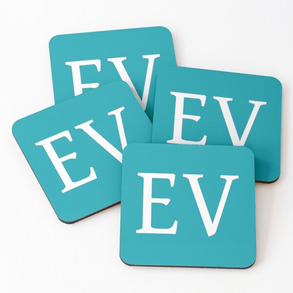 Item preview, EV Initials Monogram Elegant White Letters designed and sold by Jeallan Designs.
