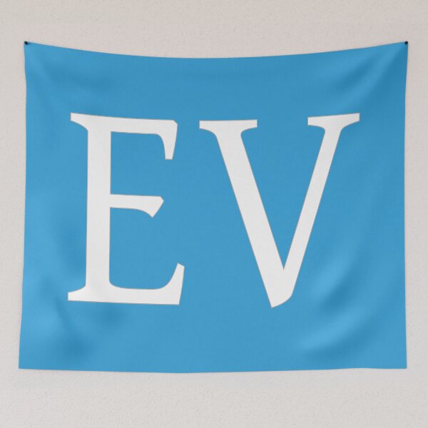 Item preview, EV Initials Monogram Elegant White Letters designed and sold by Jeallan Designs.