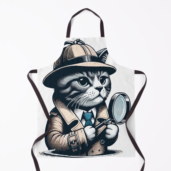 Item preview, Detective cat designed and sold by LongIslandDesgn.