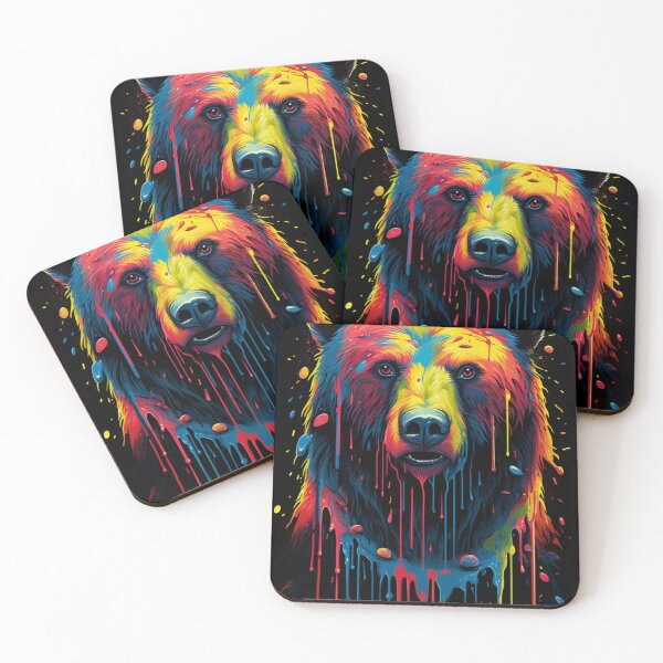 Item preview, "Vibrant Bear Spirit" designed and sold by callicoartshop.