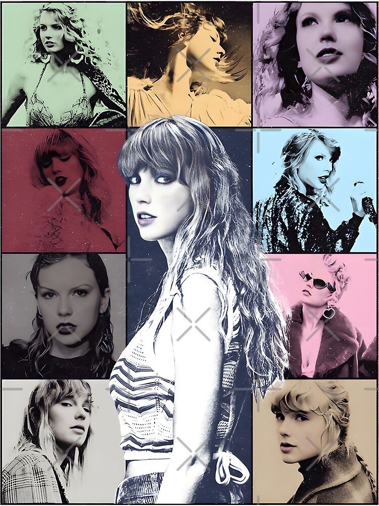 Discover Taylor Eras Tour Collage Poster
