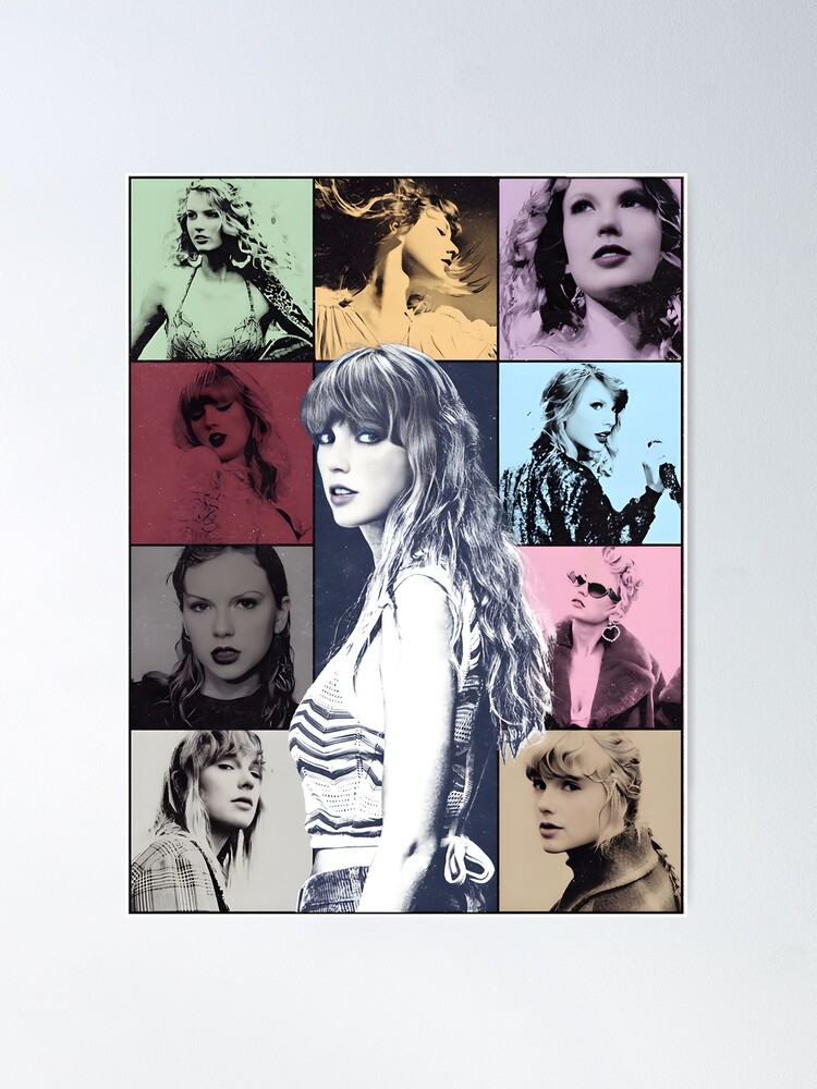 Disover Taylor Eras Tour Collage Poster