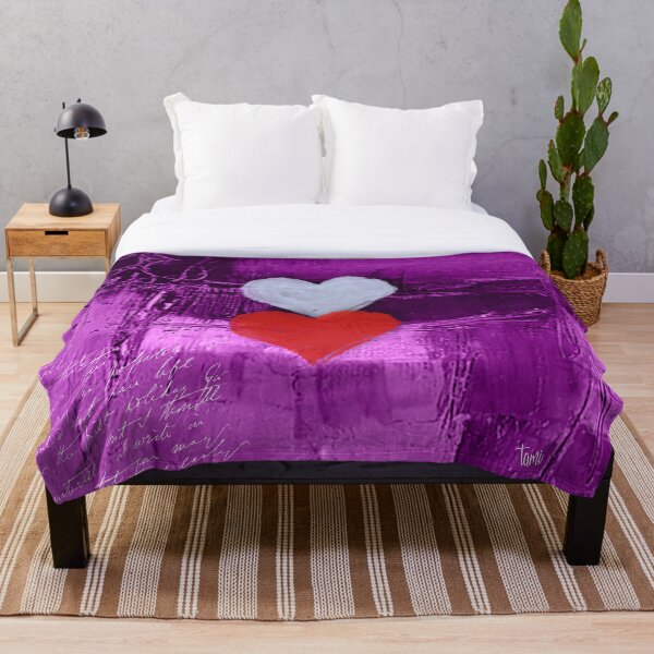 Item preview, Hearts on purple background, portrait designed and sold by a3-studio.