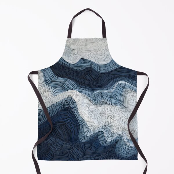 Item preview, Abstract Navy Blue Wave Artwork designed and sold by VectorPlace.