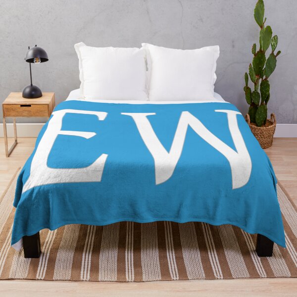 Item preview, EW Initials Monogram Elegant White Letters designed and sold by Jeallan Designs.