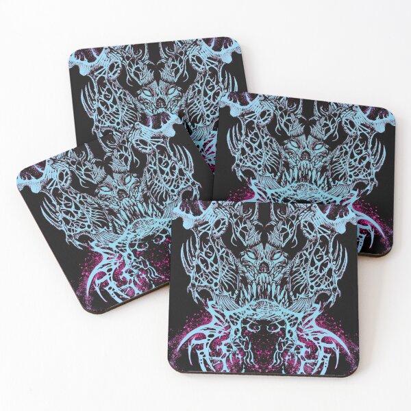 Item preview, SPIKY MONSTER SKULL BLUE designed and sold by Damyanoman_Art.