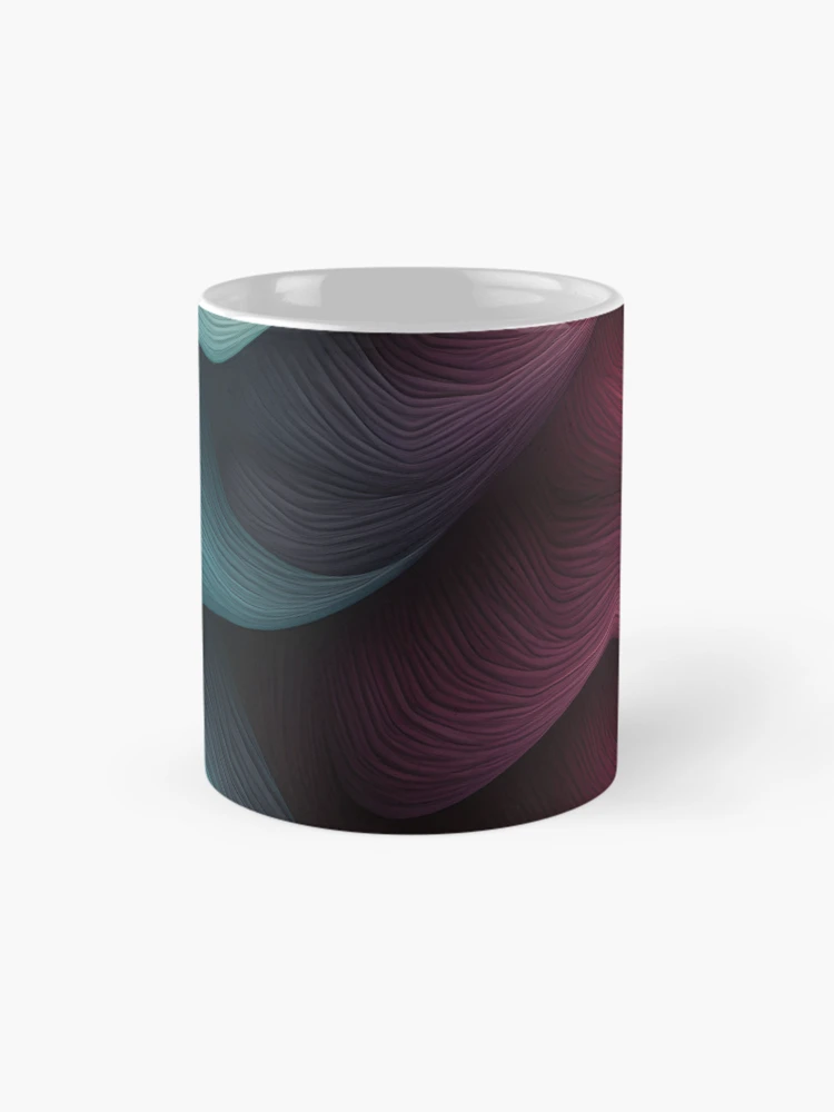 Thumbnail 4 of 6, Coffee Mug, Colorful Textured Abstract Wave Pattern designed and sold by VectorPlace.
