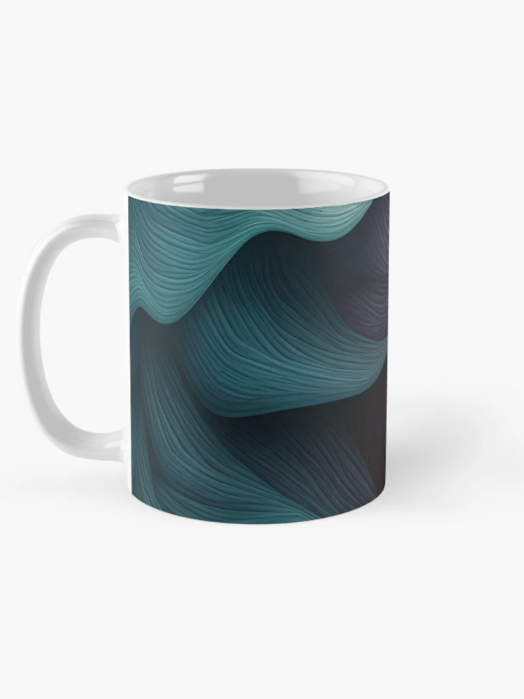Thumbnail 5 of 6, Coffee Mug, Colorful Textured Abstract Wave Pattern designed and sold by VectorPlace.