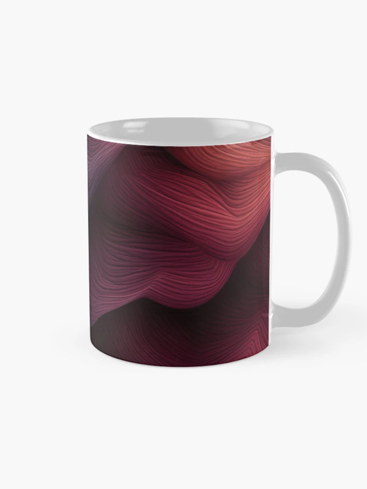 Thumbnail 3 of 6, Coffee Mug, Colorful Textured Abstract Wave Pattern designed and sold by VectorPlace.