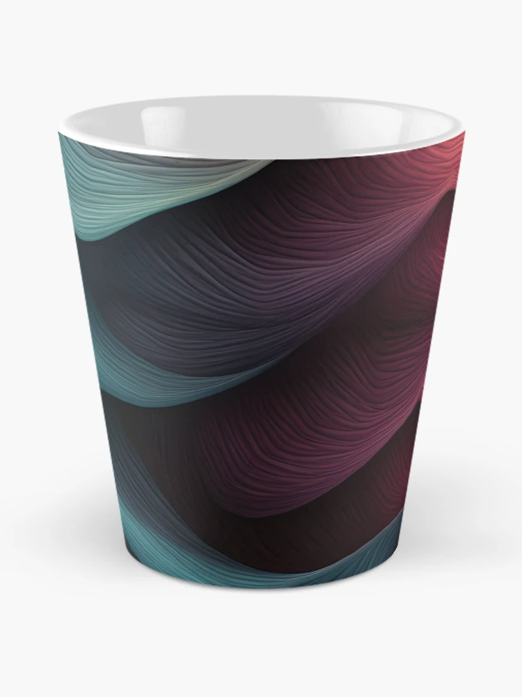 Thumbnail 2 of 4, Coffee Mug, Colorful Textured Abstract Wave Pattern designed and sold by VectorPlace.