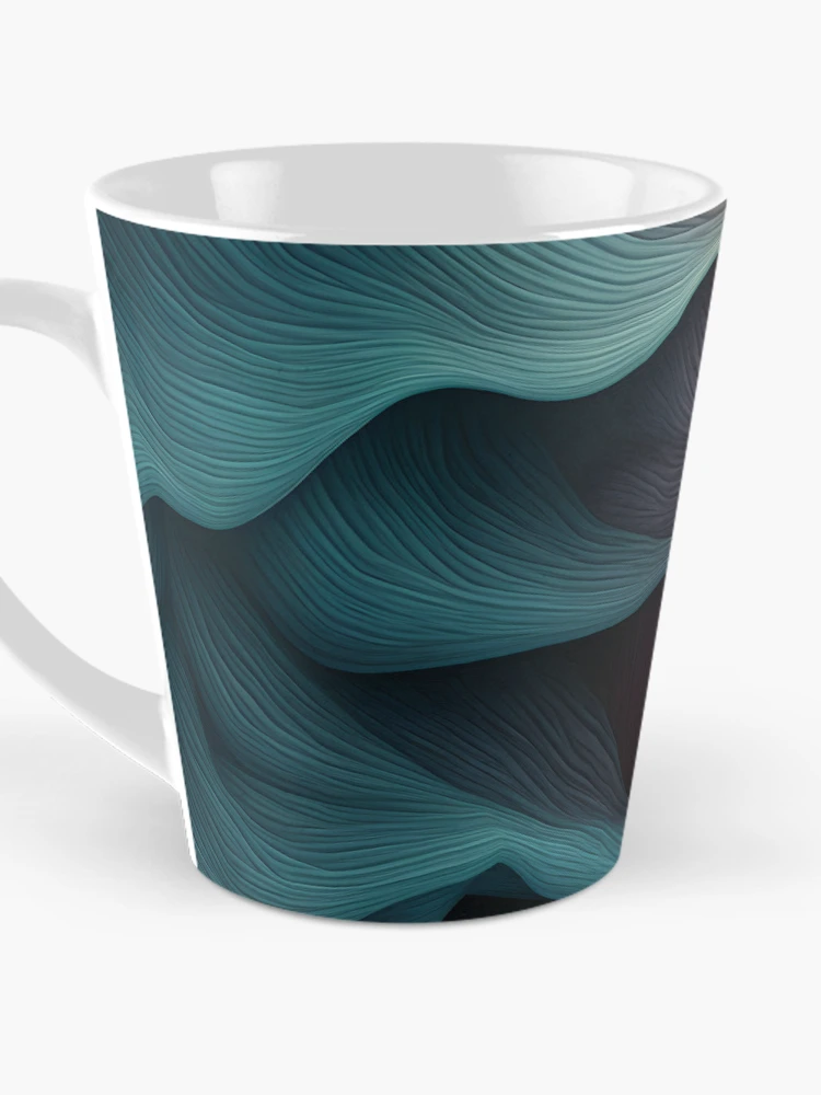 Thumbnail 3 of 4, Coffee Mug, Colorful Textured Abstract Wave Pattern designed and sold by VectorPlace.