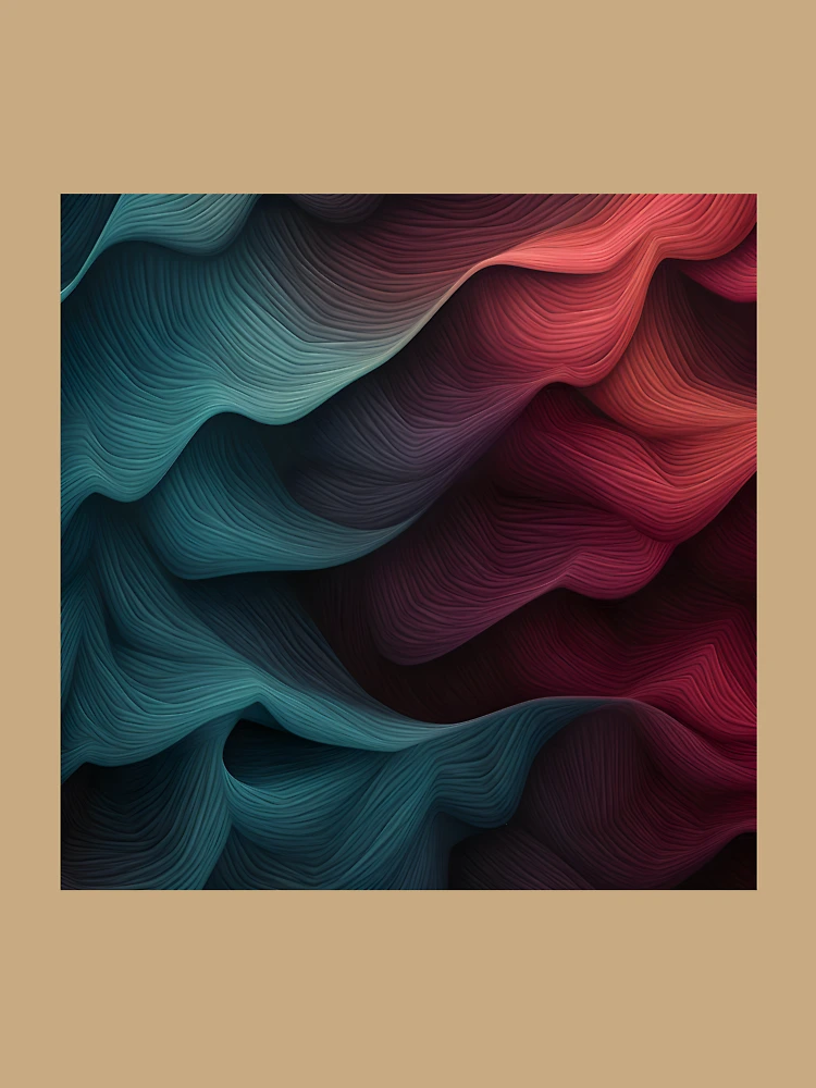 Thumbnail 6 of 6, Premium Oversized Hoodie, Colorful Textured Abstract Wave Pattern designed and sold by VectorPlace.