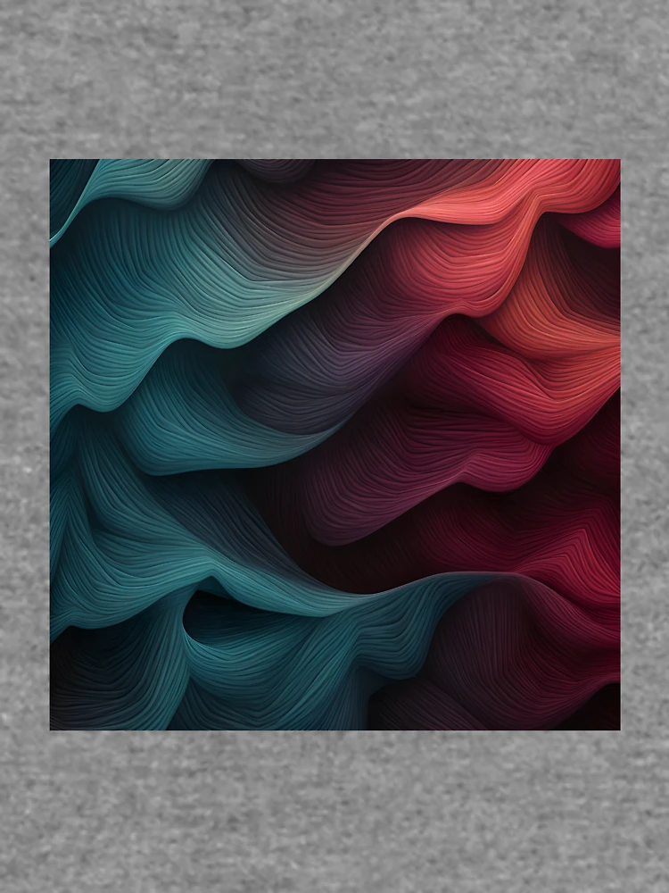 Thumbnail 6 of 6, Lightweight Sweatshirt, Colorful Textured Abstract Wave Pattern designed and sold by VectorPlace.