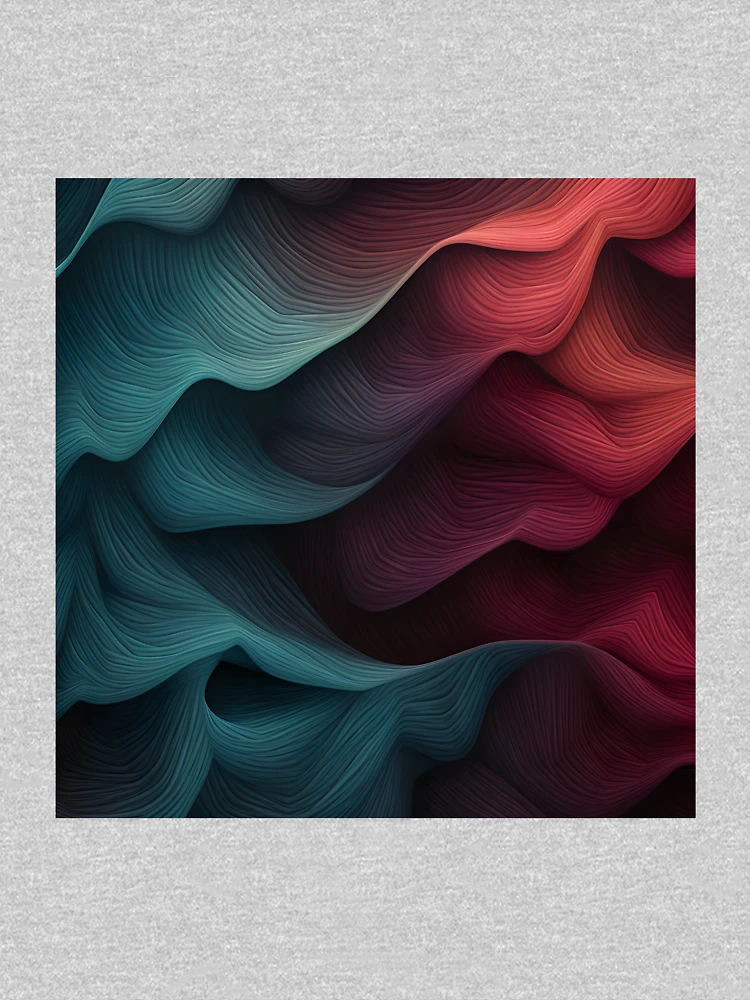 Thumbnail 6 of 6, Pullover Hoodie, Colorful Textured Abstract Wave Pattern designed and sold by VectorPlace.