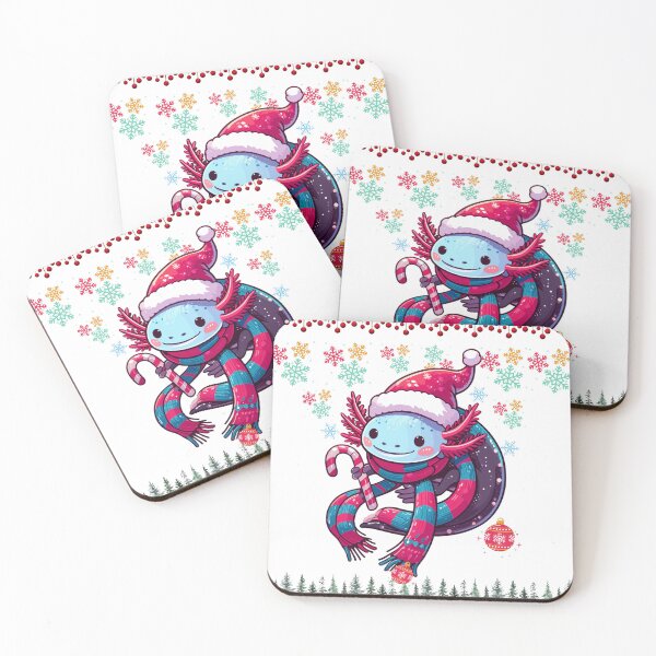 Item preview, Christmas Axolotl - Kawaii Axolotl designed and sold by JessArty ⭐⭐⭐⭐⭐.