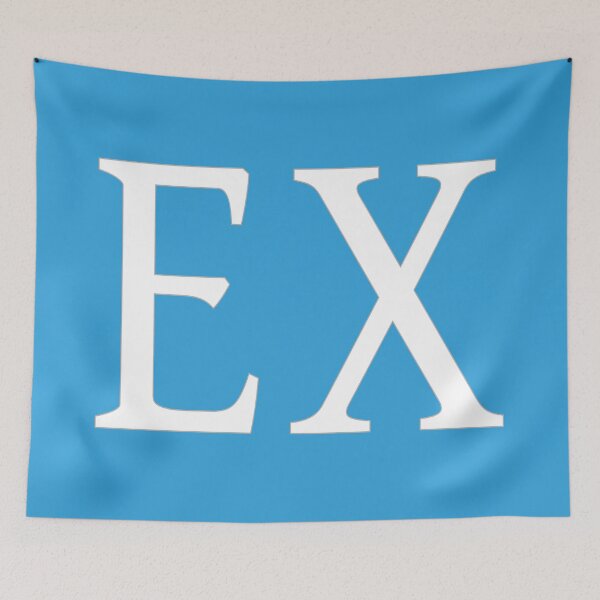 Item preview, EX Initials Monogram Elegant White Letters designed and sold by Jeallan Designs.