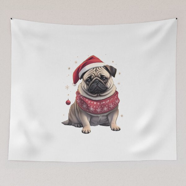 Artikelvorschau, Weihnachtsmops entworfen und verkauft von WildPugShop.