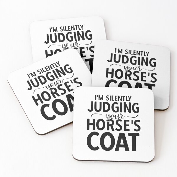 Item preview, I'm Silently Judging Your Horse's Coat ~ Funny Horse Groomer designed and sold by TeesYouWant.