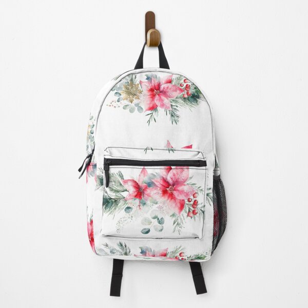 Artikelvorschau, Festliche Flora: Aquarell-Weihnachtssterne und Kiefernzweige entworfen und verkauft von EmeraldeaDesign.