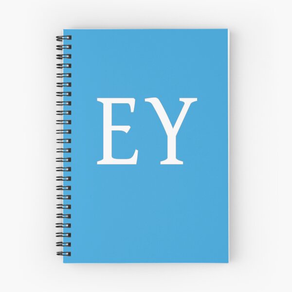 Item preview, EY Initials Monogram Elegant White Letters designed and sold by Jeallan Designs.