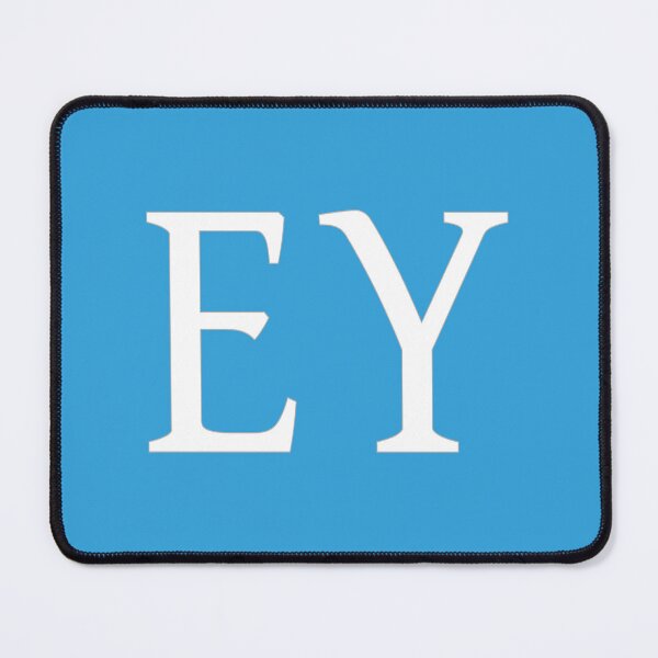 Item preview, EY Initials Monogram Elegant White Letters designed and sold by Jeallan Designs.