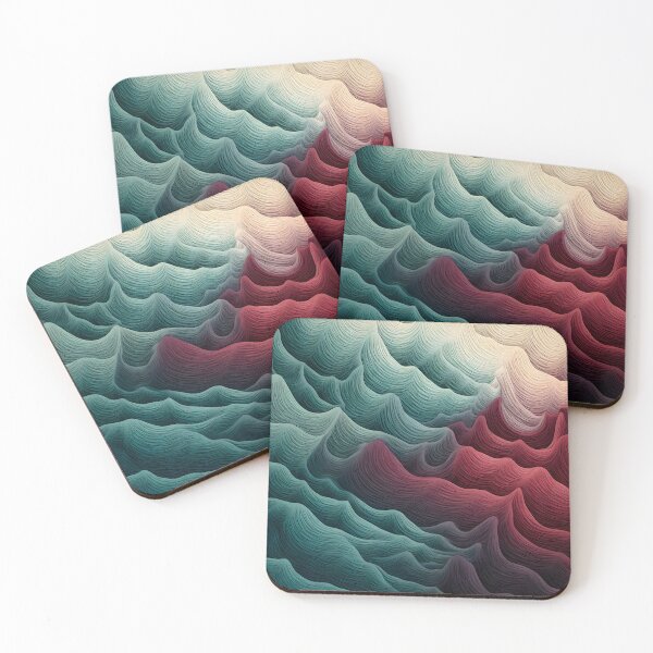 Item preview, Cool Toned Abstract Wave Illustration designed and sold by VectorPlace.