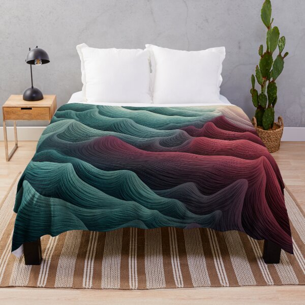 Item preview, Cool Toned Abstract Wave Illustration designed and sold by VectorPlace.