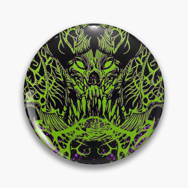 Item preview, SPIKY MONSTER SKULL BLUE designed and sold by Damyanoman_Art.