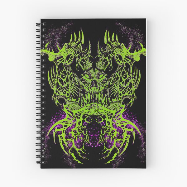 Item preview, SPIKY MONSTER SKULL BLUE designed and sold by Damyanoman_Art.