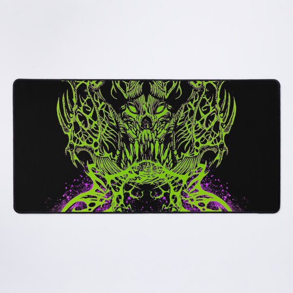 Item preview, SPIKY MONSTER SKULL BLUE designed and sold by Damyanoman_Art.