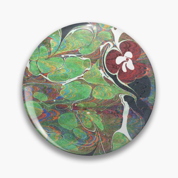 Item preview, marbling art red tulip drawing pattern designed and sold by melektesla.