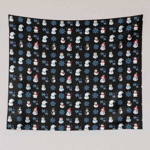 Item preview, Patterns with snowmen and sparkling crystal motifs designed and sold by borabiii.