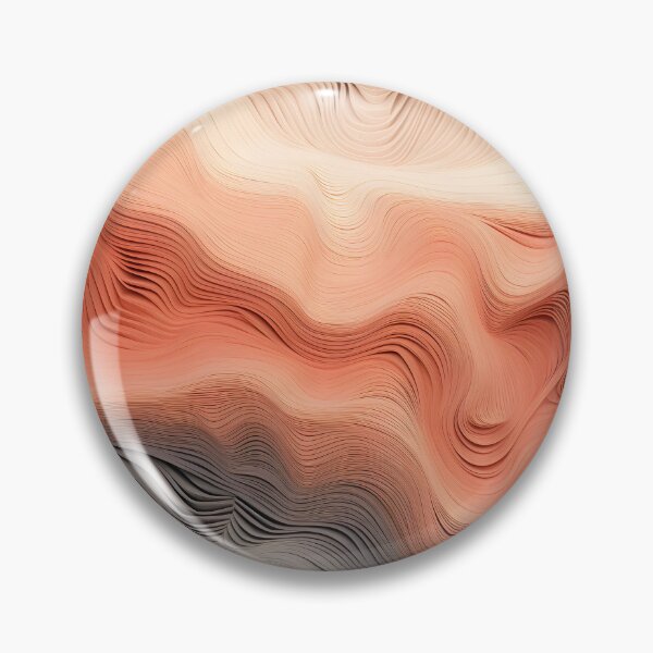 Item preview, Soft Peach and Grey Abstract Waves designed and sold by VectorPlace.