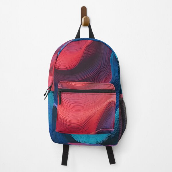 Item preview, Vibrant Blue and Red Wave Abstract designed and sold by VectorPlace.